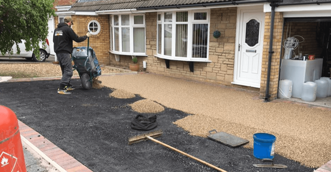Resin bound driveway
